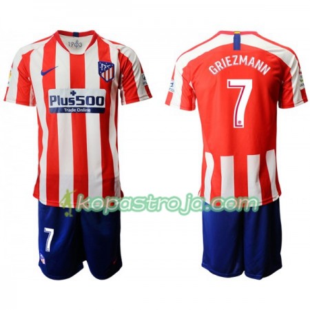 Billiga Fotbollströjor Atlético Madrid GRIEZMANN 7 Barn Hemma tröja 2019/20 Kortärmad